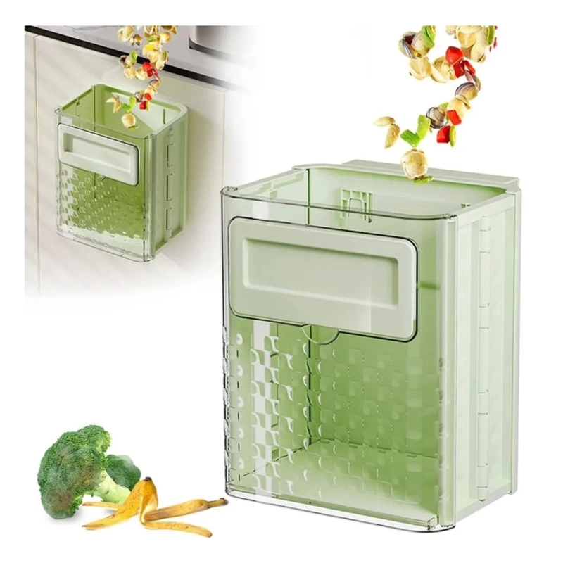 BOTE DE BASURA COLGANTE PARA COCINA MONTADO EN PARED - 6