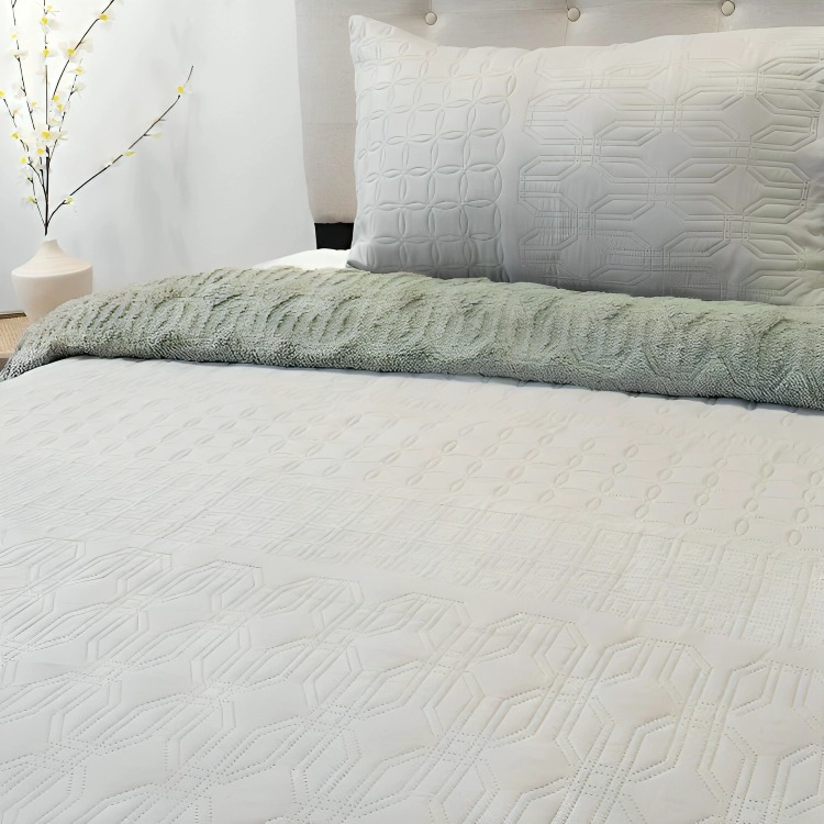 QUILT HOTPRESS VIENA CON SHERPA 2 PLAZAS / ARENA – DORAL - 1