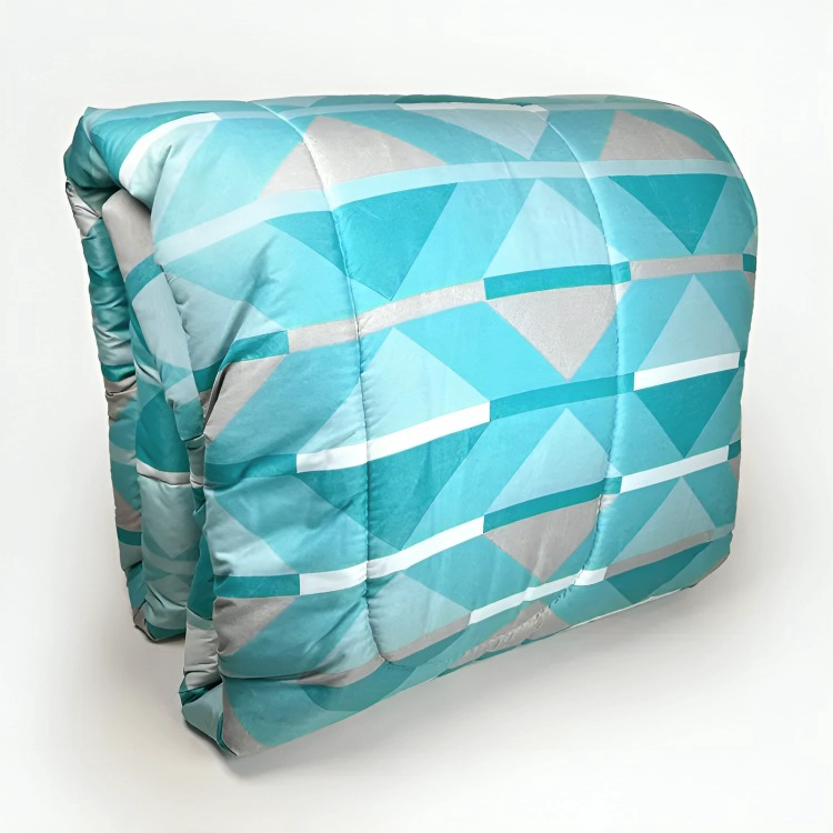 PLUMON ESTAMPADO 2 PLAZAS / GEOME TRICO AQUA – KEY HOME - 2