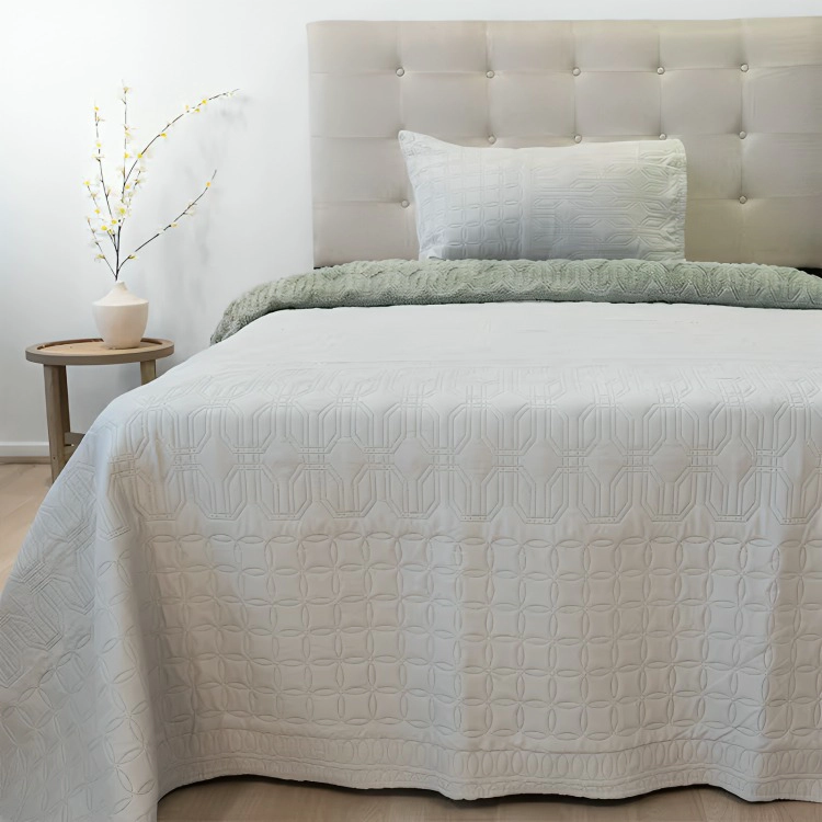 QUILT HOTPRESS VIENA CON SHERPA 1.5 PLAZAS / ARENA – DORAL - 1