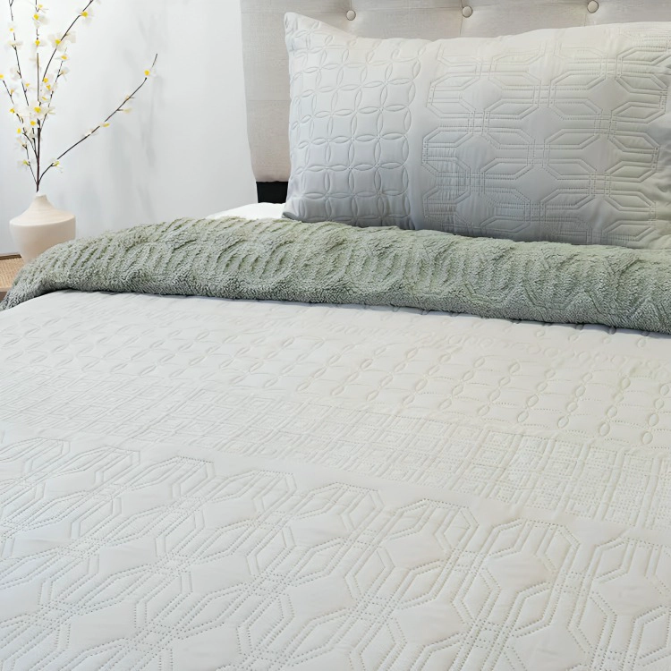 QUILT HOTPRESS VIENA CON SHERPA 1.5 PLAZAS / ARENA – DORAL - 3