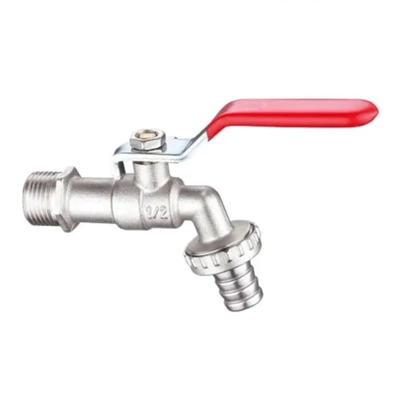 PACK X 3 LLAVE DE PASO JARDIN O LAVADERO AGUA CALIENTE BRONCE 1/2'' - 1