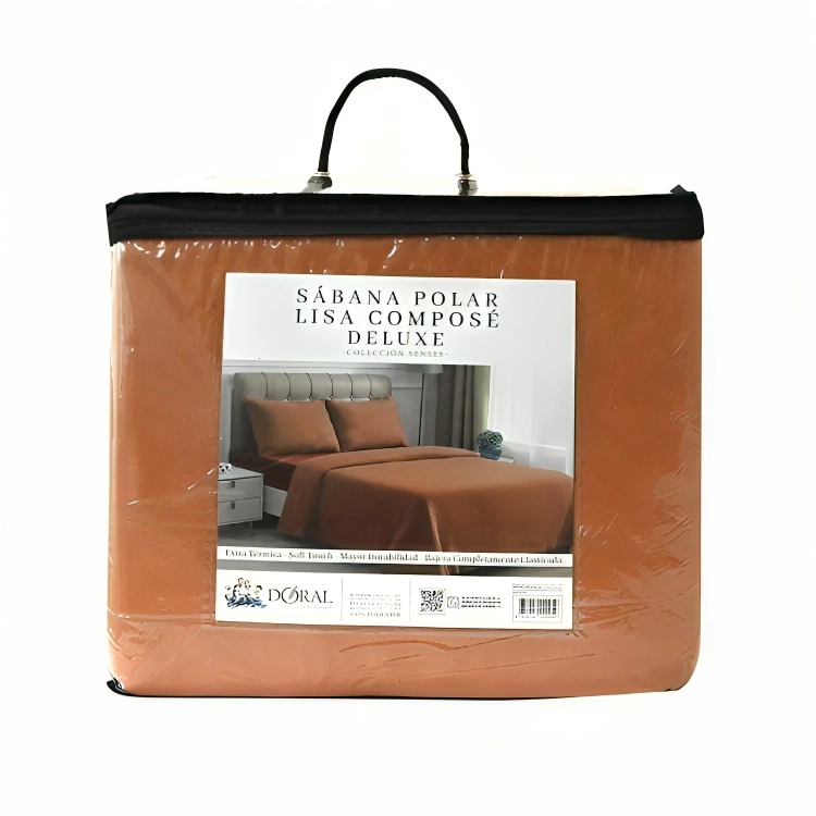 SABANAS CHIPORRO LISA 2.5 PLAZAS / TERRACOTA – DORAL - 1
