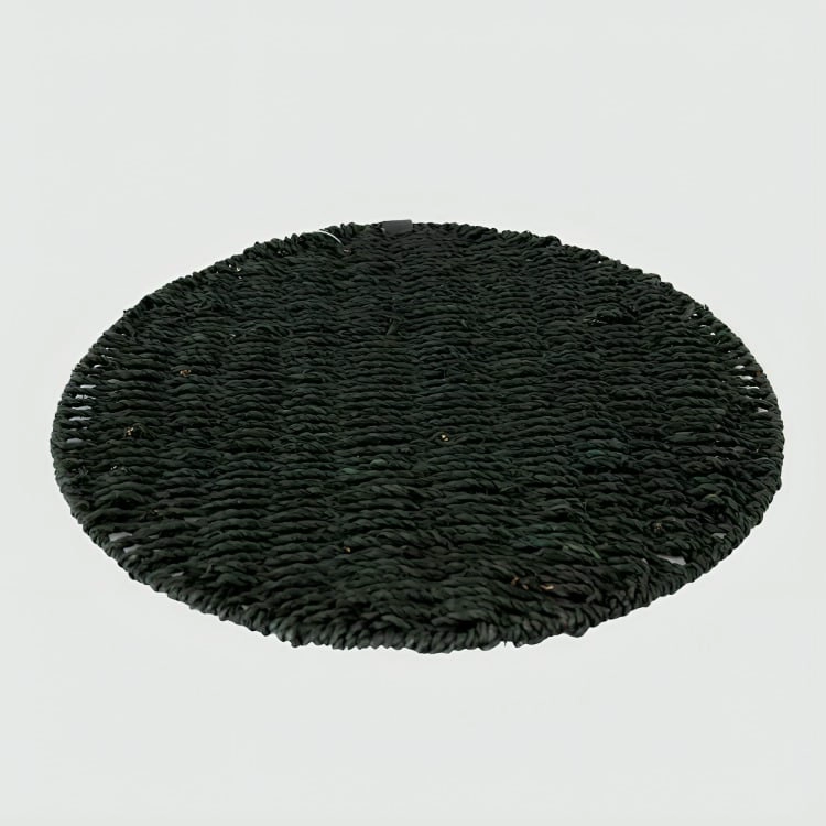 INDIVIDUAL RENDONDO TRENZADO BLACK WAYU - 2