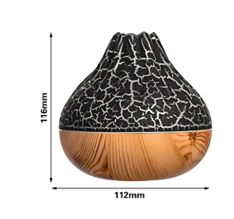 GENÉRICO HUMIDIFICADOR DE VOLCAN PEQUEÑO CON DISEÑO DE VETA