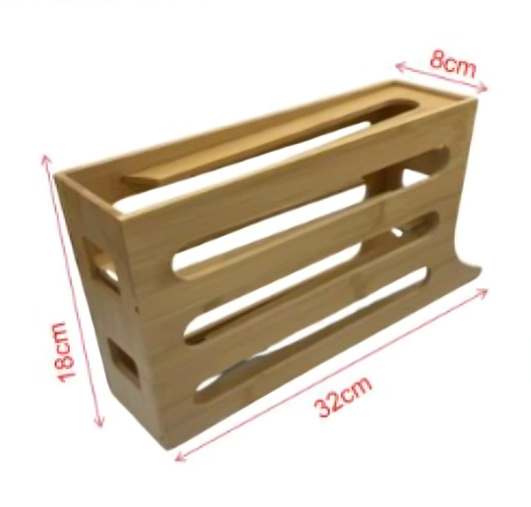 ORGANIZADOR DE HUEVOS DE MADERA PARA REFRIGERADOR PORTA HUEVOS - 2