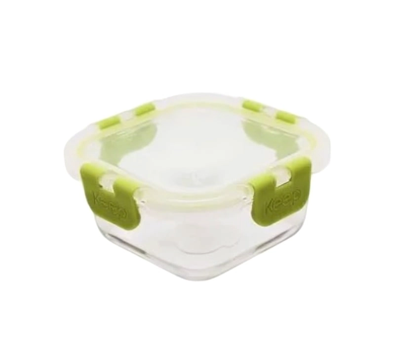 CONTENEDOR HERMETICO CUADRADO 320ML GLASS KEEP - 1