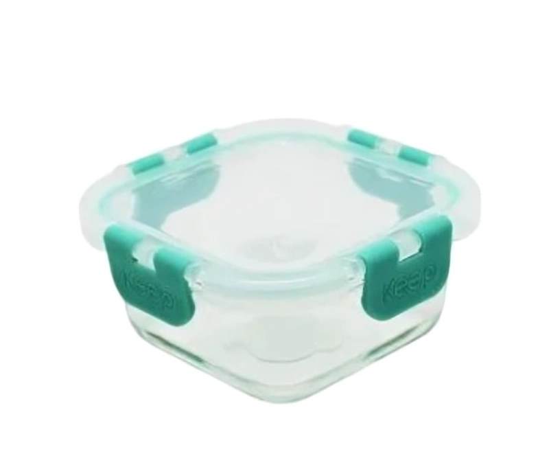 CONTENEDOR HERMETICO CUADRADO 320ML GLASS KEEP - 2
