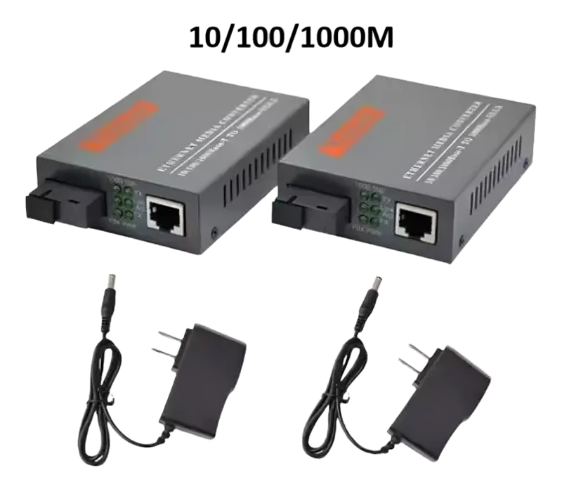PAR CONVERTIDOR MEDIOS FIBRA OPTICA GIGABIT 10/100/1000 RJ45 - 2
