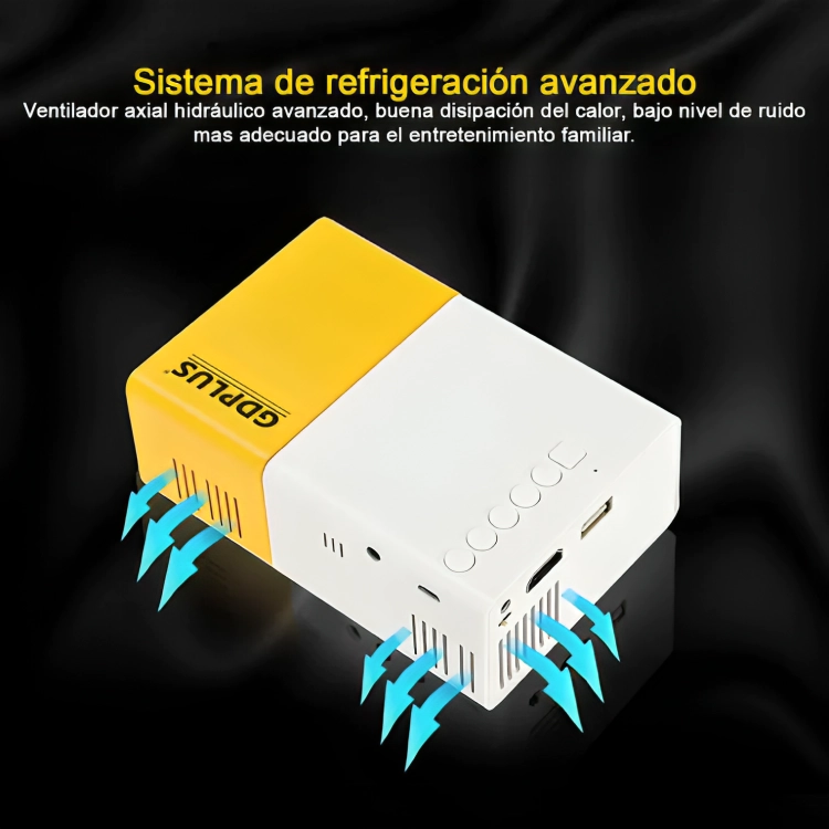 MINI PROYECTOR LED PORTATIL HDMI VGA USB SD 600LM - 1