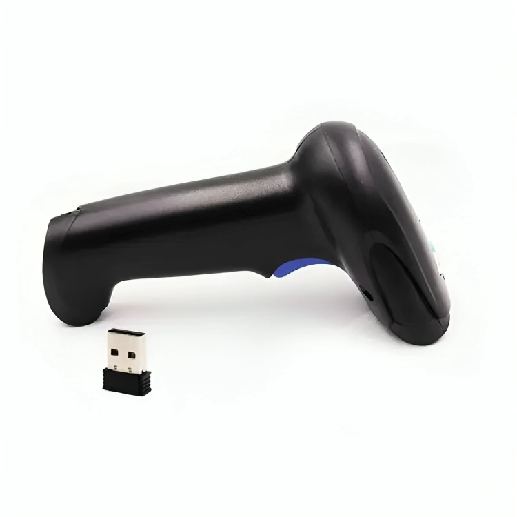 LECTOR ESCANER DE CODIGO DE BARRAS INALAMBRICO 2.4G PISTOLA - 1