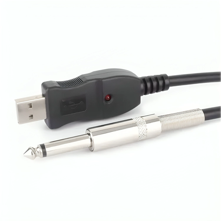 CABLE ADAPTADOR USB PARA GUITARRA PC NOTEBOOK MAC INTERFACE - 1