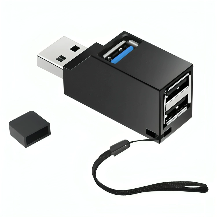 MINI HUB SPLITTER USB 3X1 (2 USB 2.0 + USB 3.0) - 1