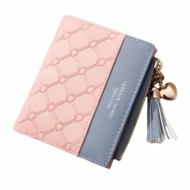 BILLETERA TARJETERO MONEDERO ELEGANTE DE MUJER ECO CUERO - 2