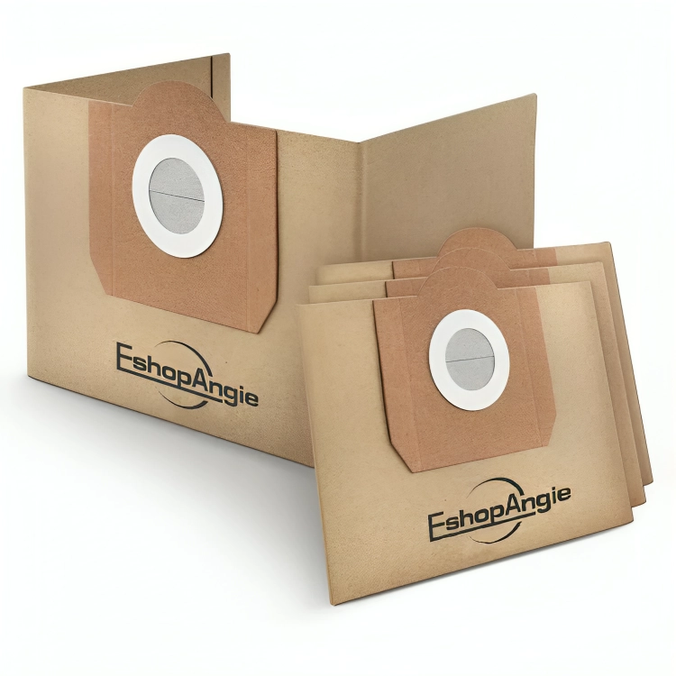 SET 10 BOLSAS PAPEL ASPIRADORA KARCHER WD3 MV3 SE4001 NT20 - 1
