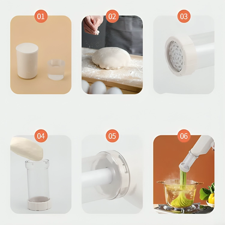 MAQUINA DE PASTA RECARGABLE PARA HACER FIDEOS - 2