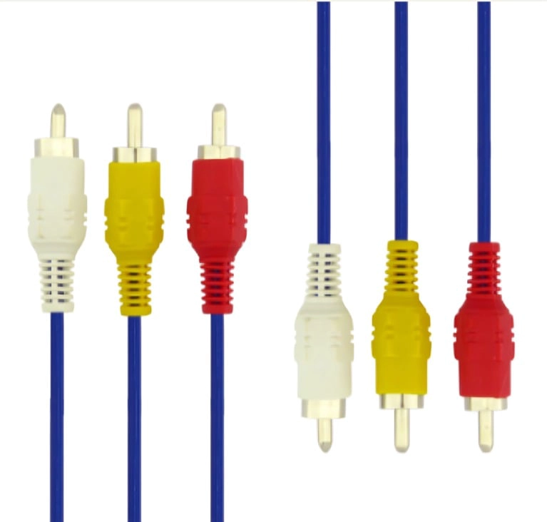 CABLE RCA 3X3 RCA 10 METROS RST AZUL - 1
