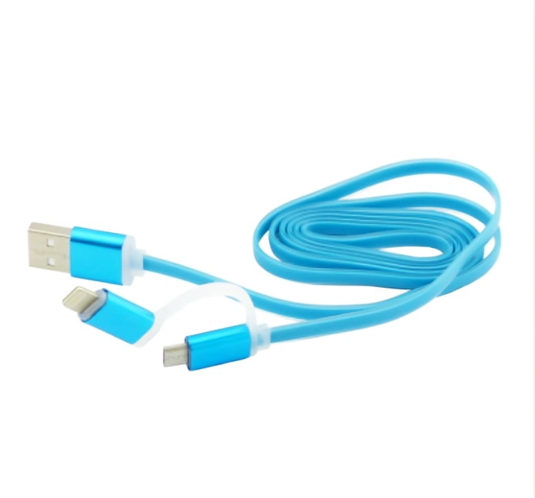 CABLE USB PLANO 2 EN 1 A USB MICRO - 2
