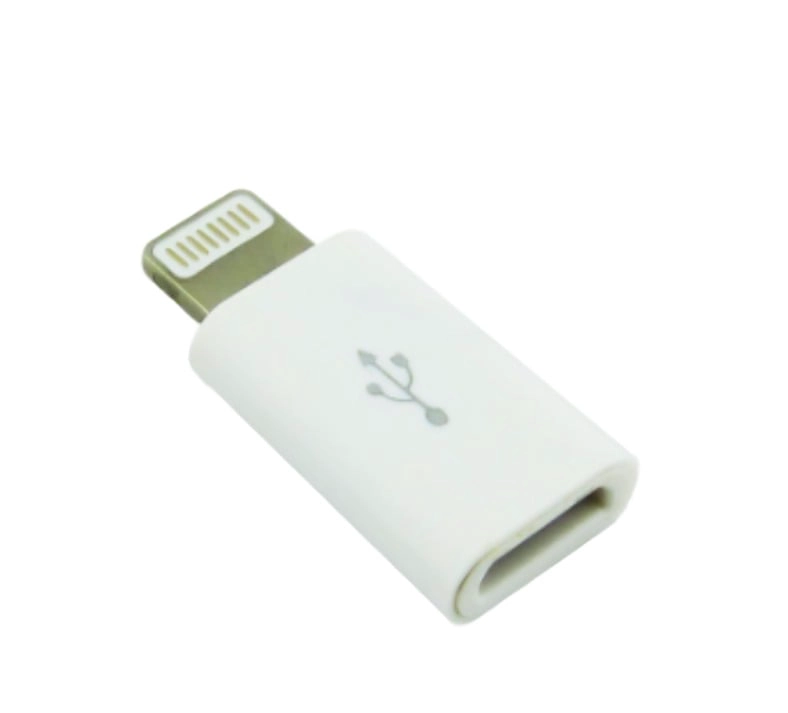 PACK 3 ADAPTADOR DE MICRO 5 PIN HEMBRA A IPHONE MACHO - 1