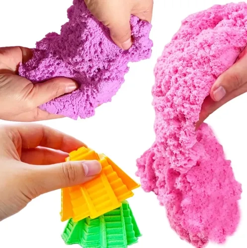 PACK X3 ARENA MAGICA BOLSA CON MOLDE 22CM - 1