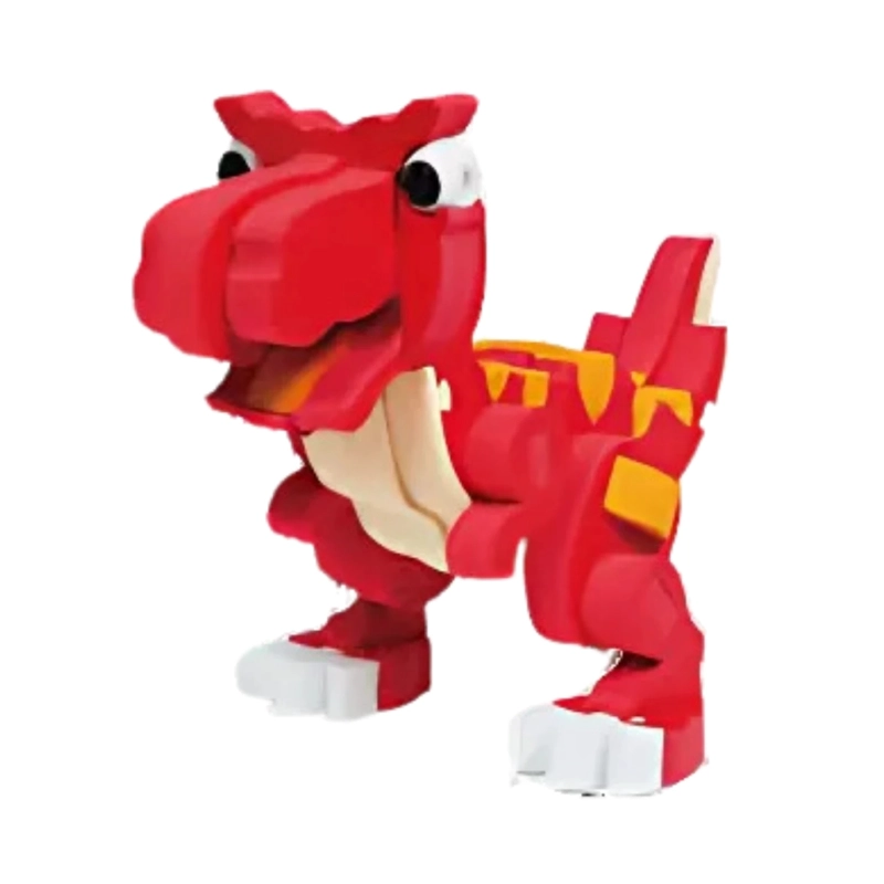 BLOQUES DE CONSTRUCCION DE EVA 3D CARTOON T-REX (48PCS) - 1