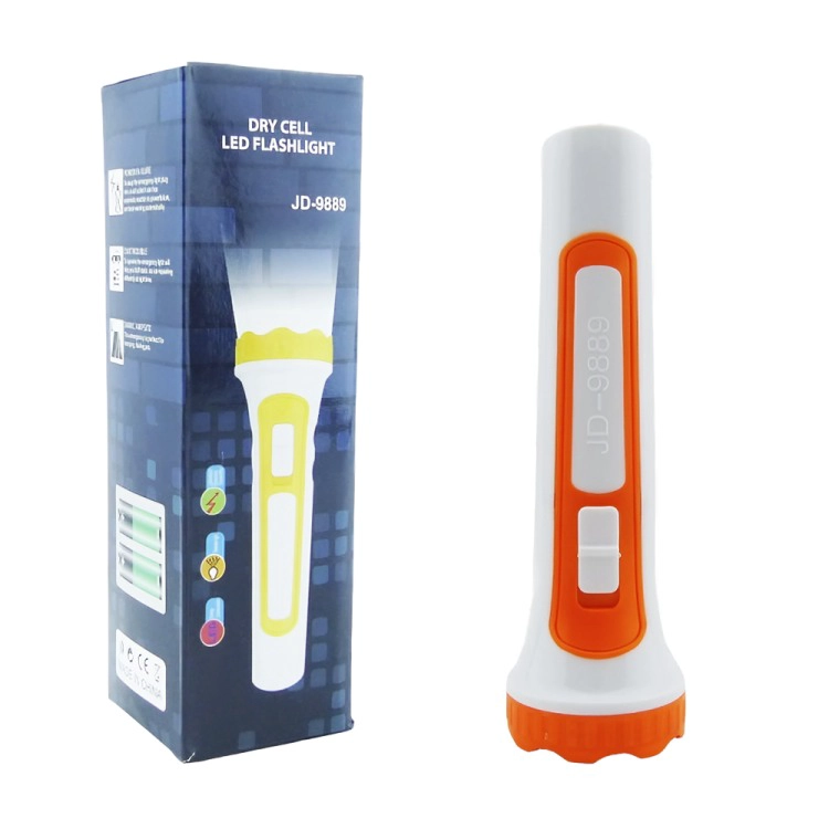 LINTERNA LED PARA 2 PILAS AA NO INCLUIDAS AMARILLO - 1