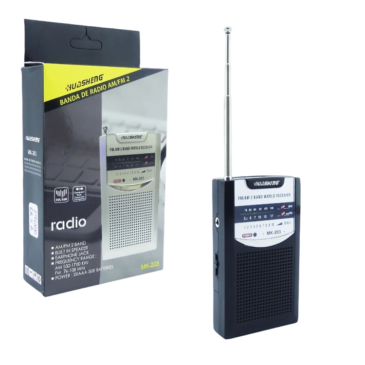 RADIO MINI 2 BANDAS HUDSHENG - 3