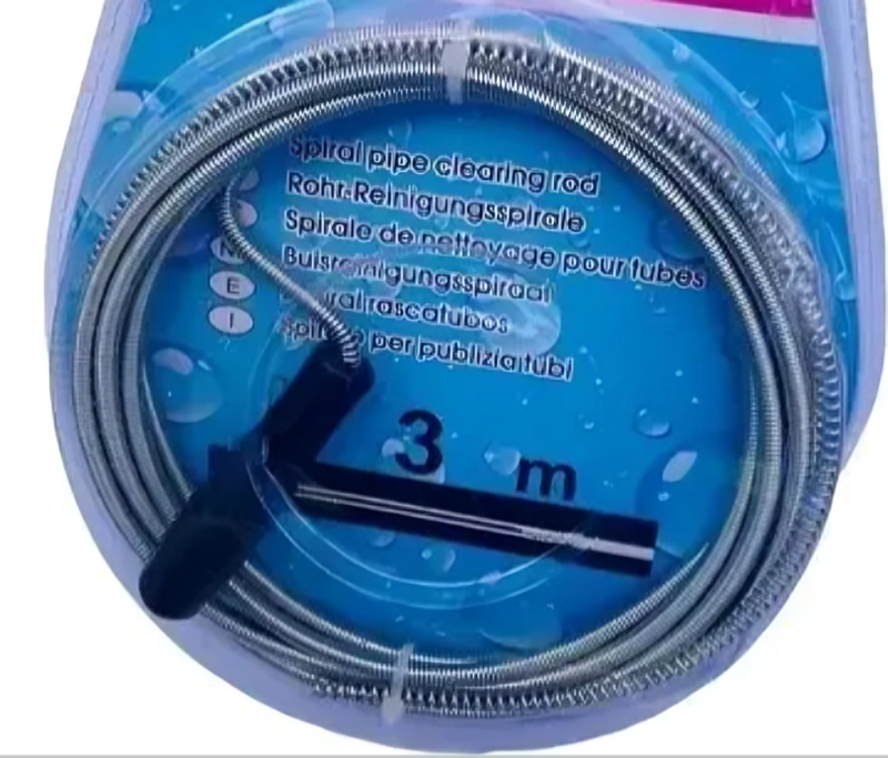 SET 2 SONDA DESTAPA CAÑERIAS DUCHA WC LAVAMANOS 3MTS - 2