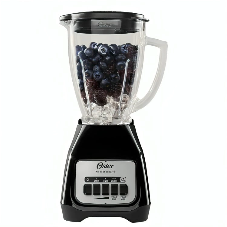 LICUADORA OSTER®  2 VELOCIDADES + PULSO, VASO DE VIDRIO 1500 ML, 800 W, NEGRO BLSTKAG-BP - 3