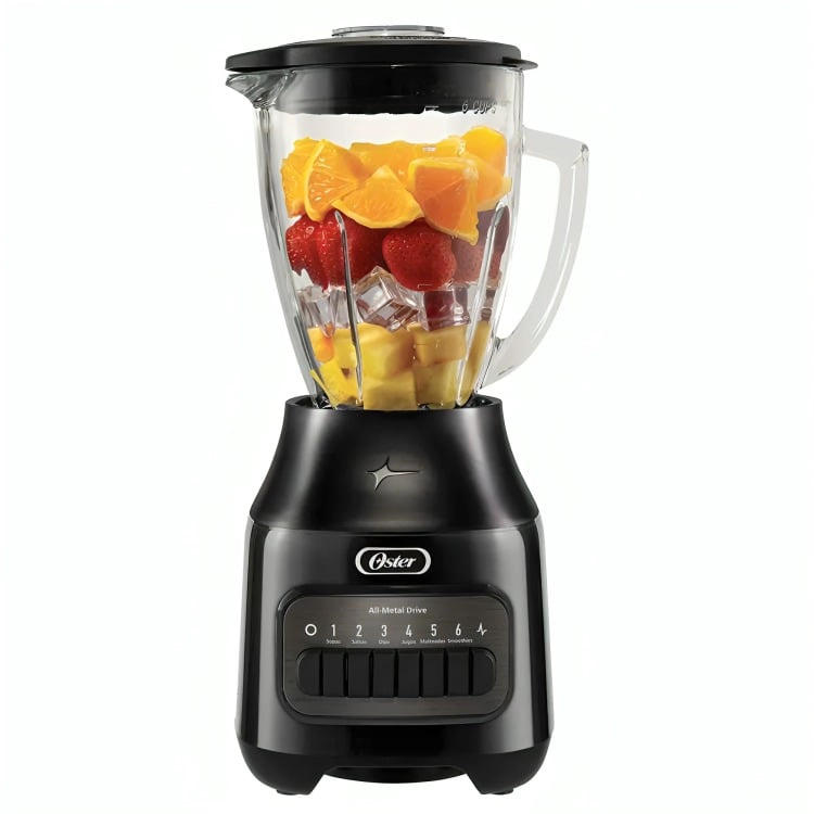 LICUADORA 6 VELOCIDADES MAS PULSO VASO DE VIDRIO 1500 ML 800 W GRIS BLSTPEG-GPB OSTER® - 2