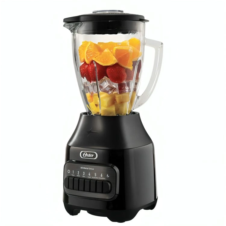 LICUADORA 6 VELOCIDADES MAS PULSO VASO DE VIDRIO 1500 ML 800 W GRIS BLSTPEG-GPB OSTER® - 3