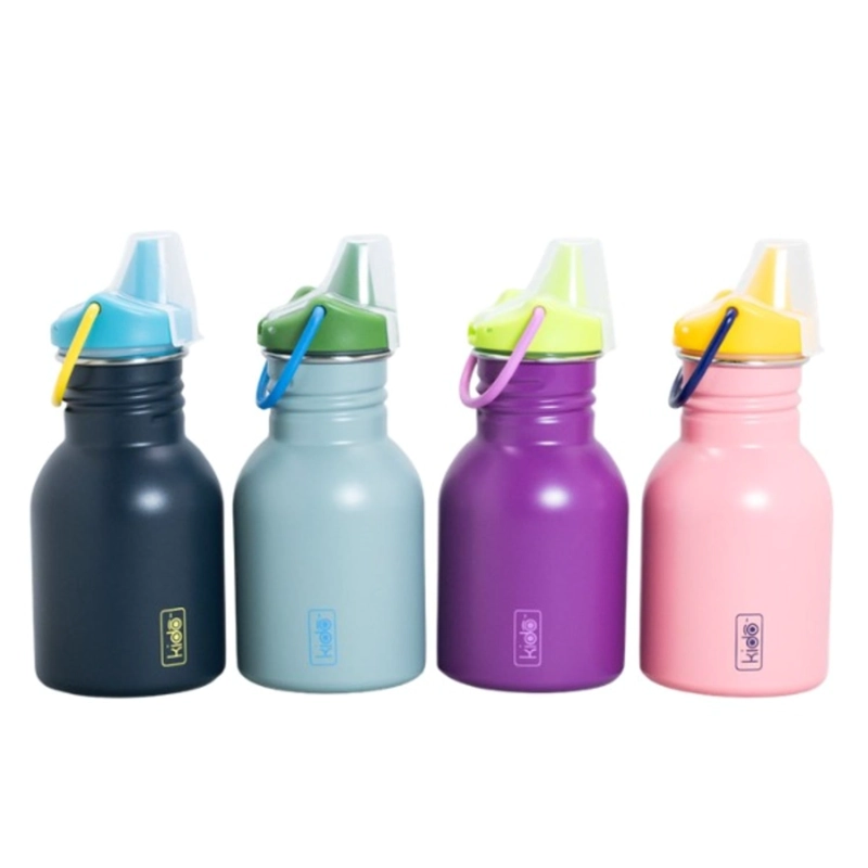 BOTELLA METALICA MANGO 355 ML KIDO NEGRO - 1