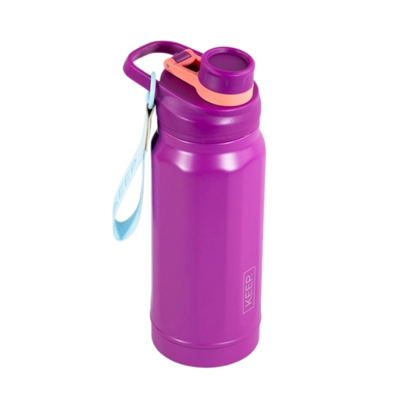 BOTELLA INSULADA STRAP 650ML FLASK KEEP MORADO - 3