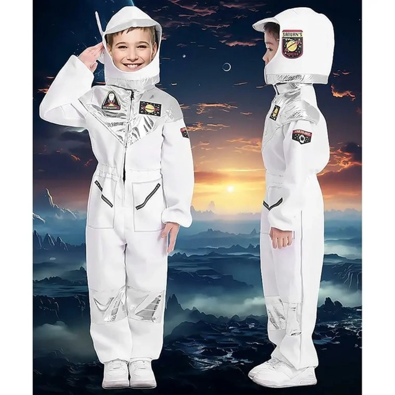 DISFRAZ DE ASTRONAUTA PARA NIÑO INCLUYE SOMBRERO 110 - 3