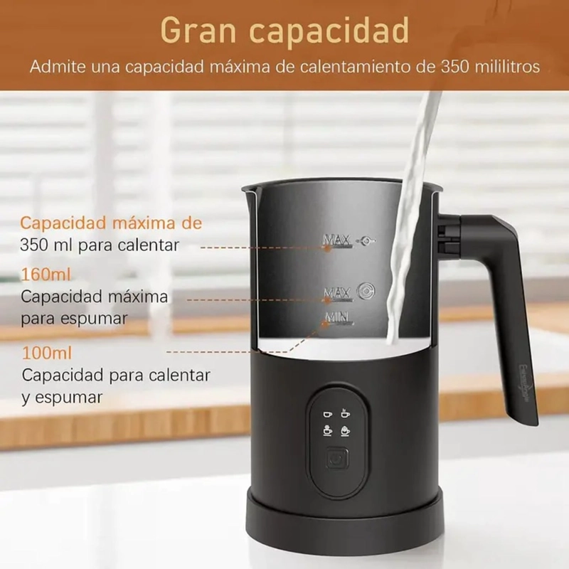 ESPUMADOR DE LECHE ELECTRICO 4 EN 1 BATIDOR CALENTADOR CAFE - 3