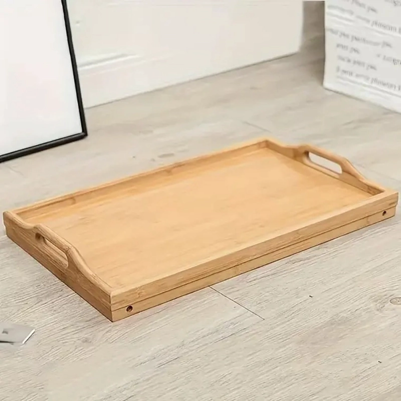 BANDEJA MESA PLEGABLE DE BAMBU PARA CAMA DESAYUNO NOTEBOOK - 3
