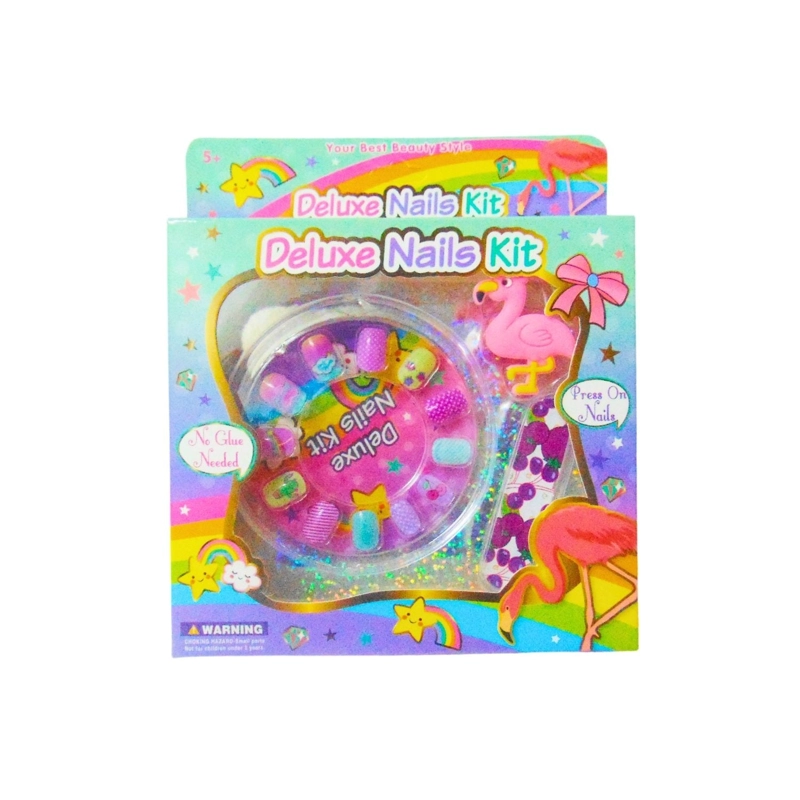 PACK X3 DELUXE NAILS KIT CHICO 18X15CM - 1