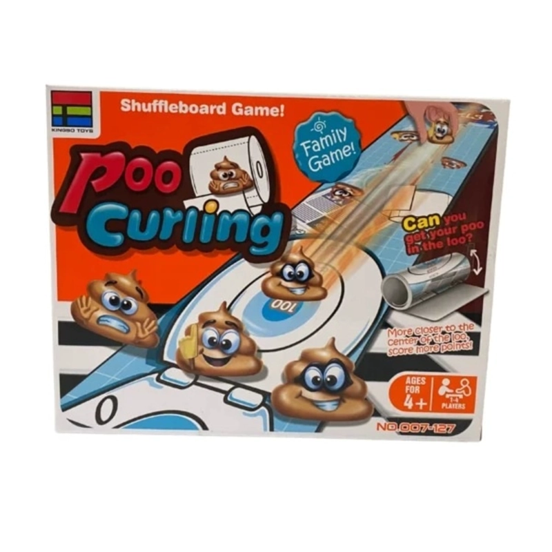 CURLING POO JUEGO DE MESA 4 AÑOS + - 4