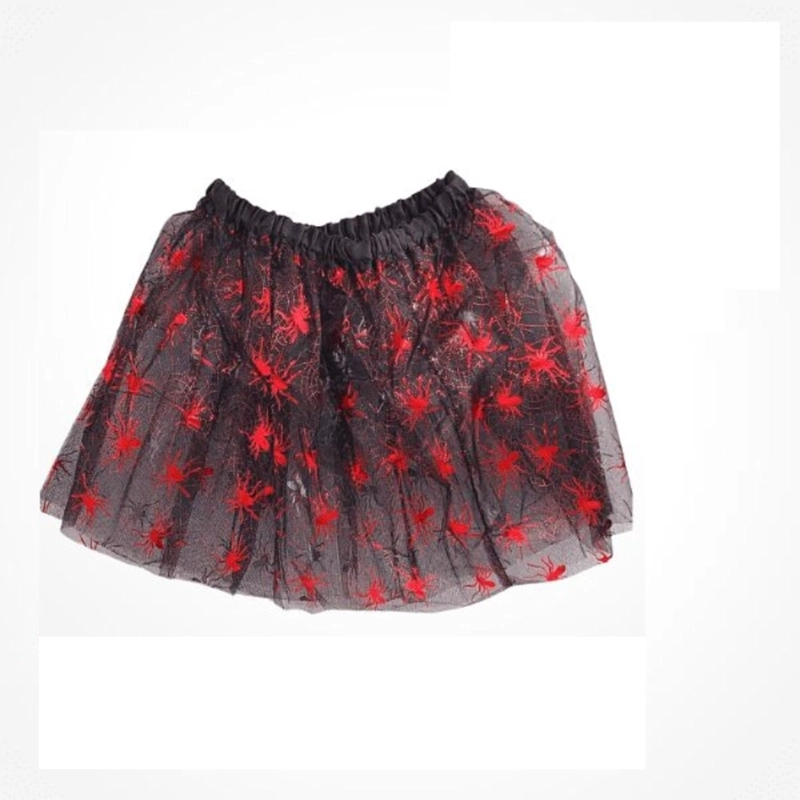 PACK X3 DISFRAZ HALLOWEEN NIÑA TUTU Y CINTILLO FIESTA ROJO - 2