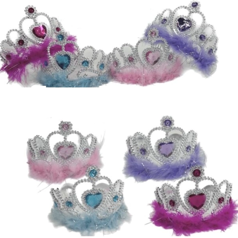 PACK X4 CORONA REINA PELUDO COLORES - 2