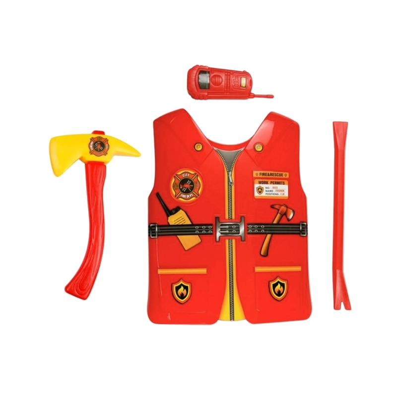 PACK X3 DISFRAZ DE BOMBERO - 2