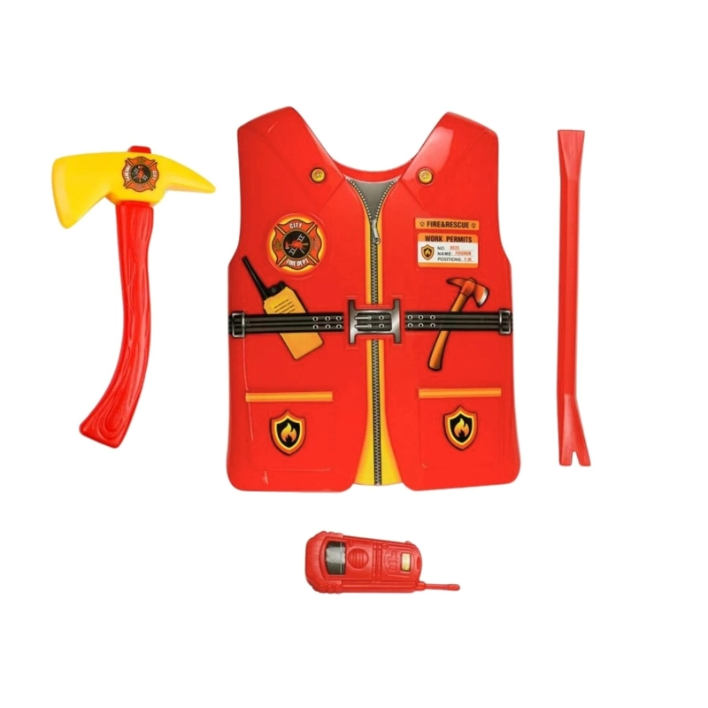 PACK X3 DISFRAZ DE BOMBERO - 3