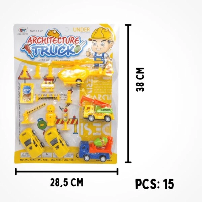 PACK X3 CARTON SET CARRO CONSTRUCTOR - 1