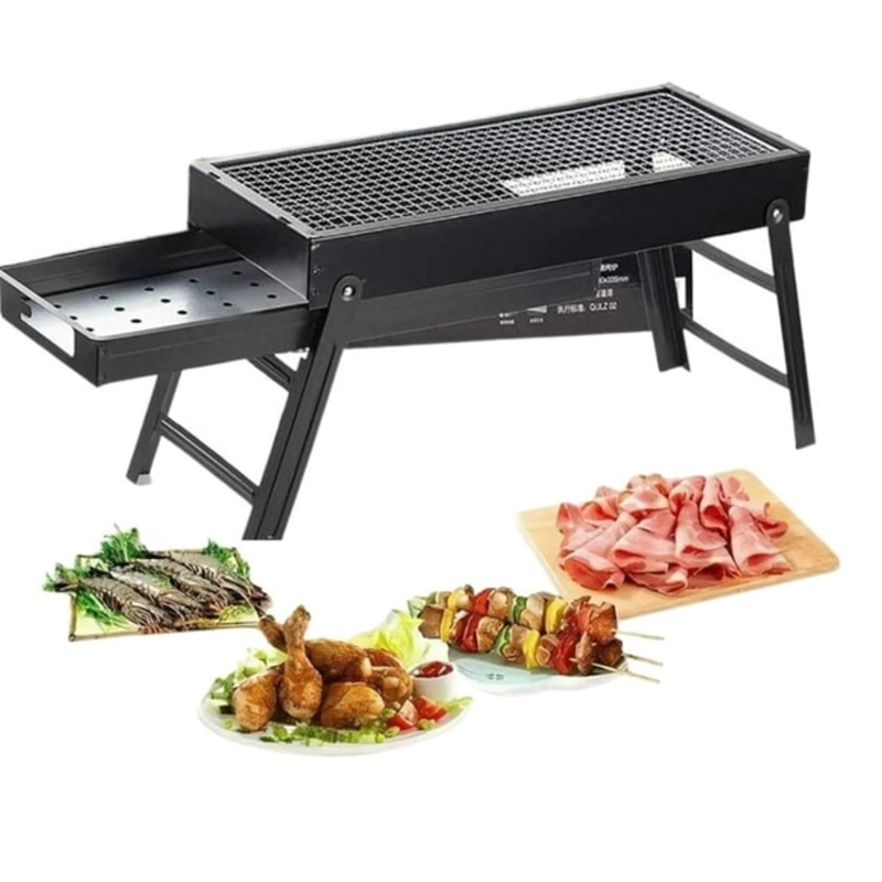 PARRILLA A CARBON PLEGABLE BARBACOA BBQ ASADOS PORTATIL - 3