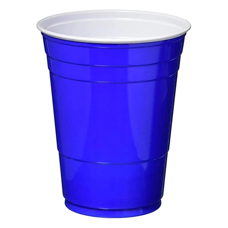 PACK X 4 VASOS BICOLOR 500CC AZUL 10 UNID. – BIG PARTY - 1