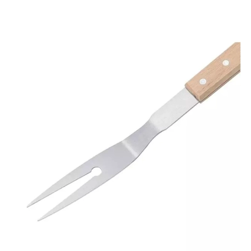 PACK X 4 TRINCHO ACERO INOX MANGO MADERA – FONTINA - 2