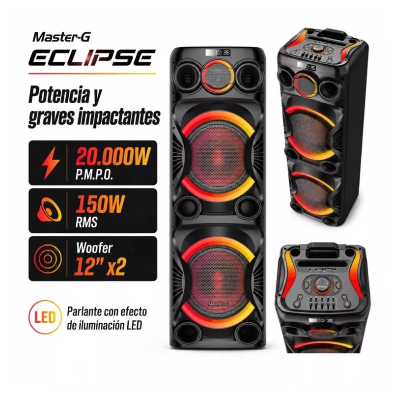 PARLANTE KARAOKE MASTER G MGECLIPSE 12” CON BLUETOOTH - 3