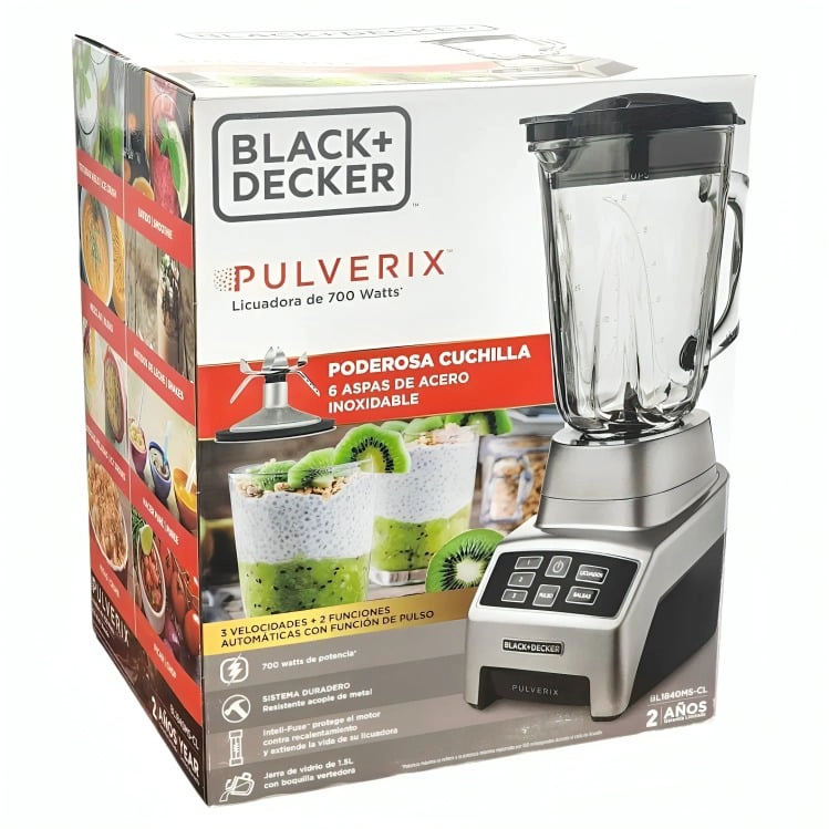 LICUADORA BLACK+DECKER BL1840MS  700/W PLATA - 2