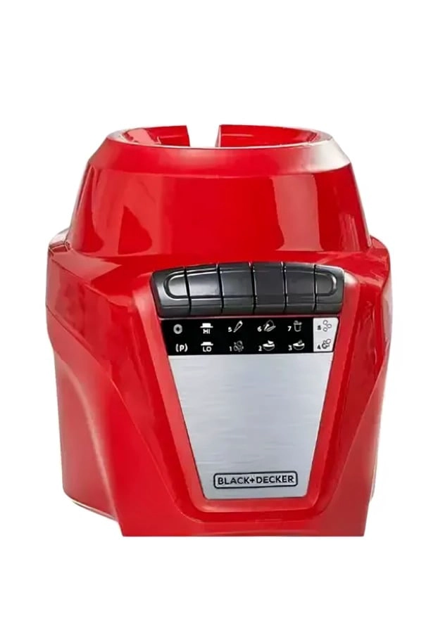 LICUADORA BLACK+DECKER 700W VASO DE VIDRIO 1.5L ROJA - 4