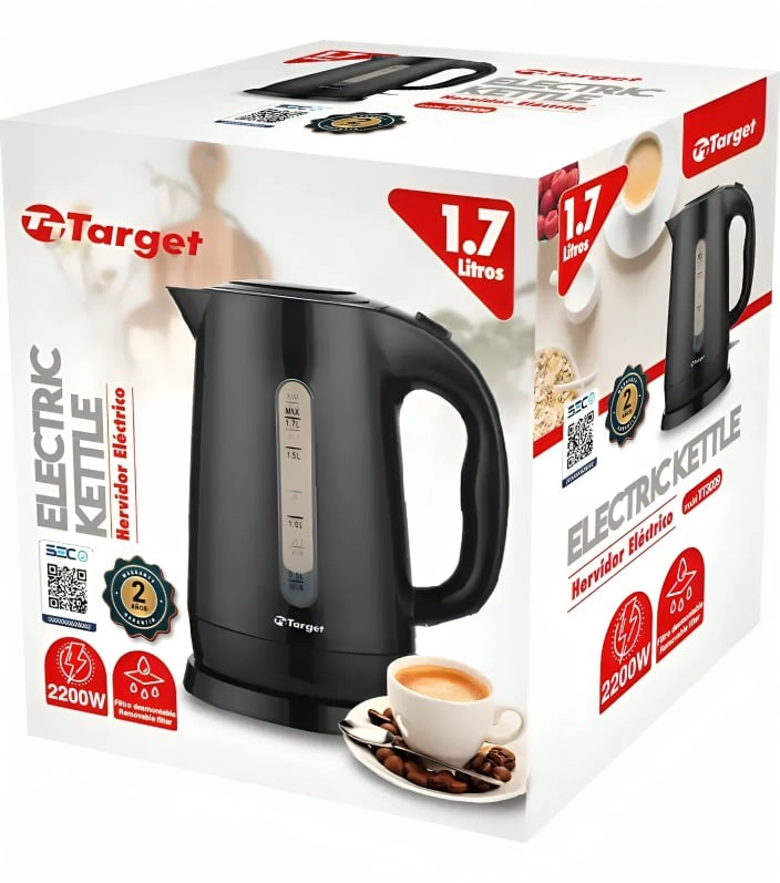 HERVIDOR ELE CTRICO TARGET 1,7 LITROS TT-H3058B - 4